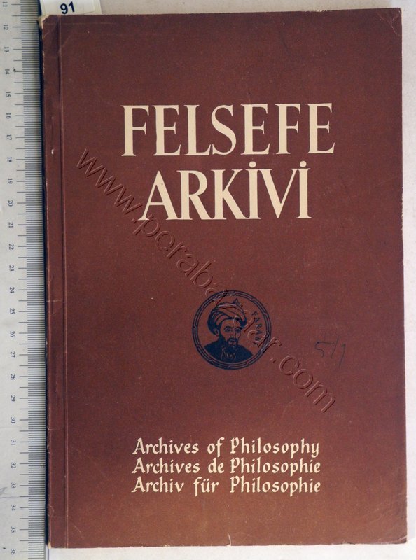 Felsefe Arkivi Cilt. 5 Sayı. 1. 1960.