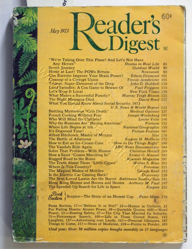 Reader's Digest, May 1973