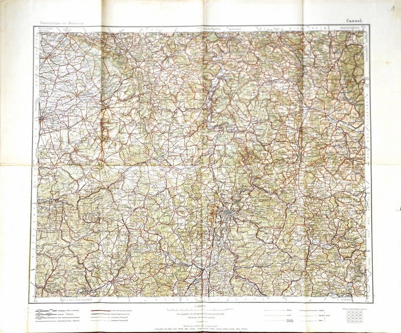 Überschtskarte von mitteleuropa - Orta Avrupa Umumi Haritası: Cassel, 1: 300.000