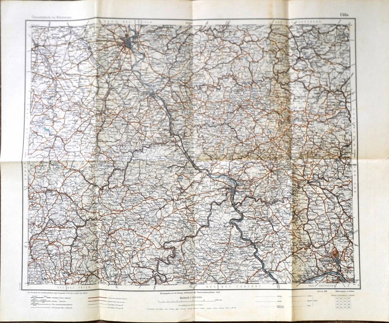 Überschtskarte von mitteleuropa - Orta Avrupa Umumi Haritası: Cöln, 1: 300.000