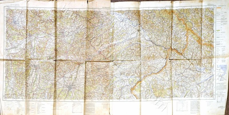 Überschtskarte von mitteleuropa - Orta Avrupa Umumi Haritası: München, 1: 300.000