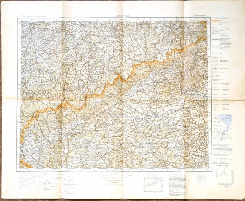 Überschtskarte von mitteleuropa - Orta Avrupa Umumi Haritası: Chemnitz 1: 300.000,