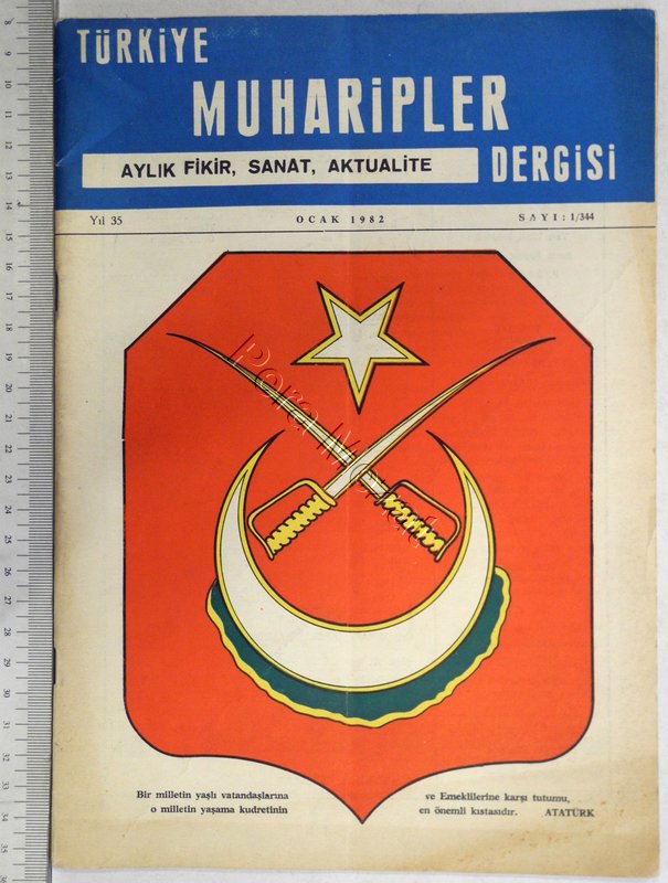Türkiye Muharipler Dergisi, Sayı: 1/344, Ocak 1982