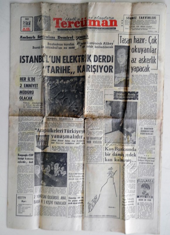 Tercüman, Sayı: 27 Aralık 1966, İstanbul Elektrik Derdi Tarihe Karışıyor