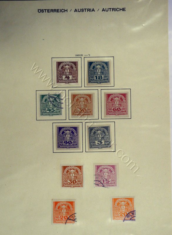 1920 - 1921 Yılları arası damgalı + damgasız pullar (11)