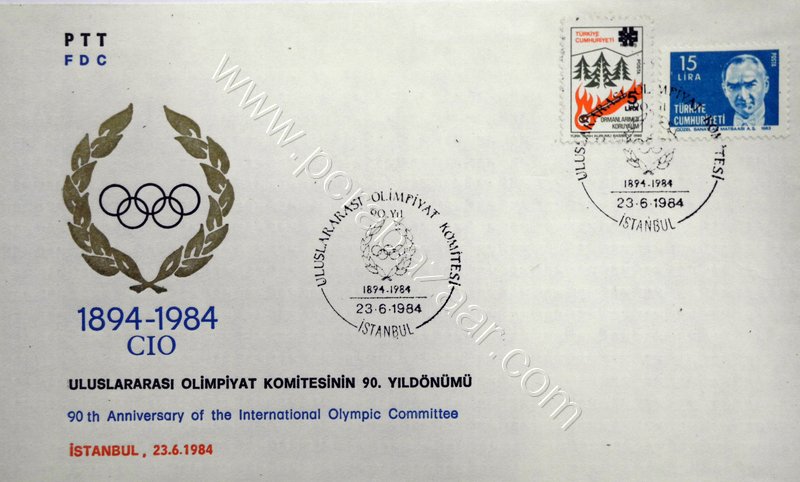 FDC,1984 Olimpiyat Komitesi
